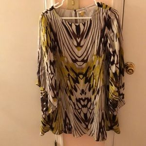 Anthropologie leifsdottir silk dress 6